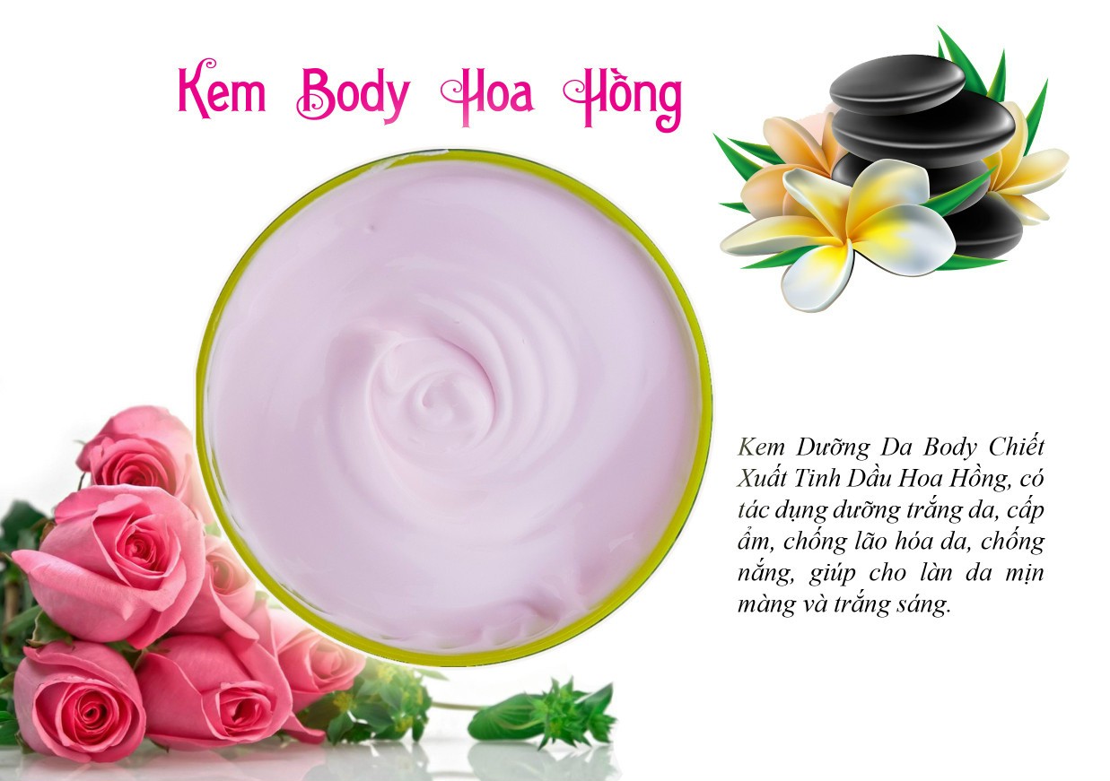 KEM BODY HOA HỒNG